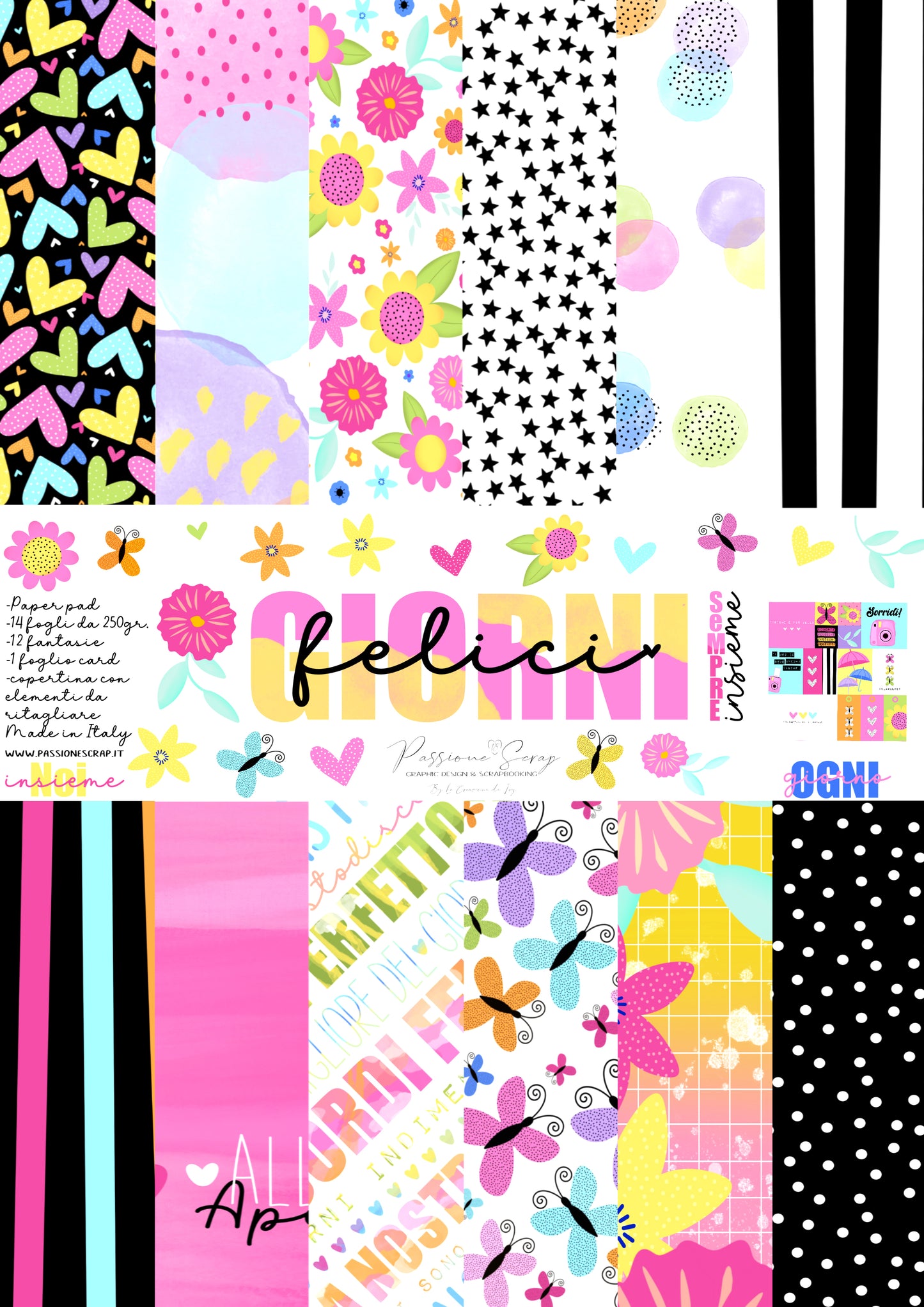 Paper pad in A4 "Giorni felici"
