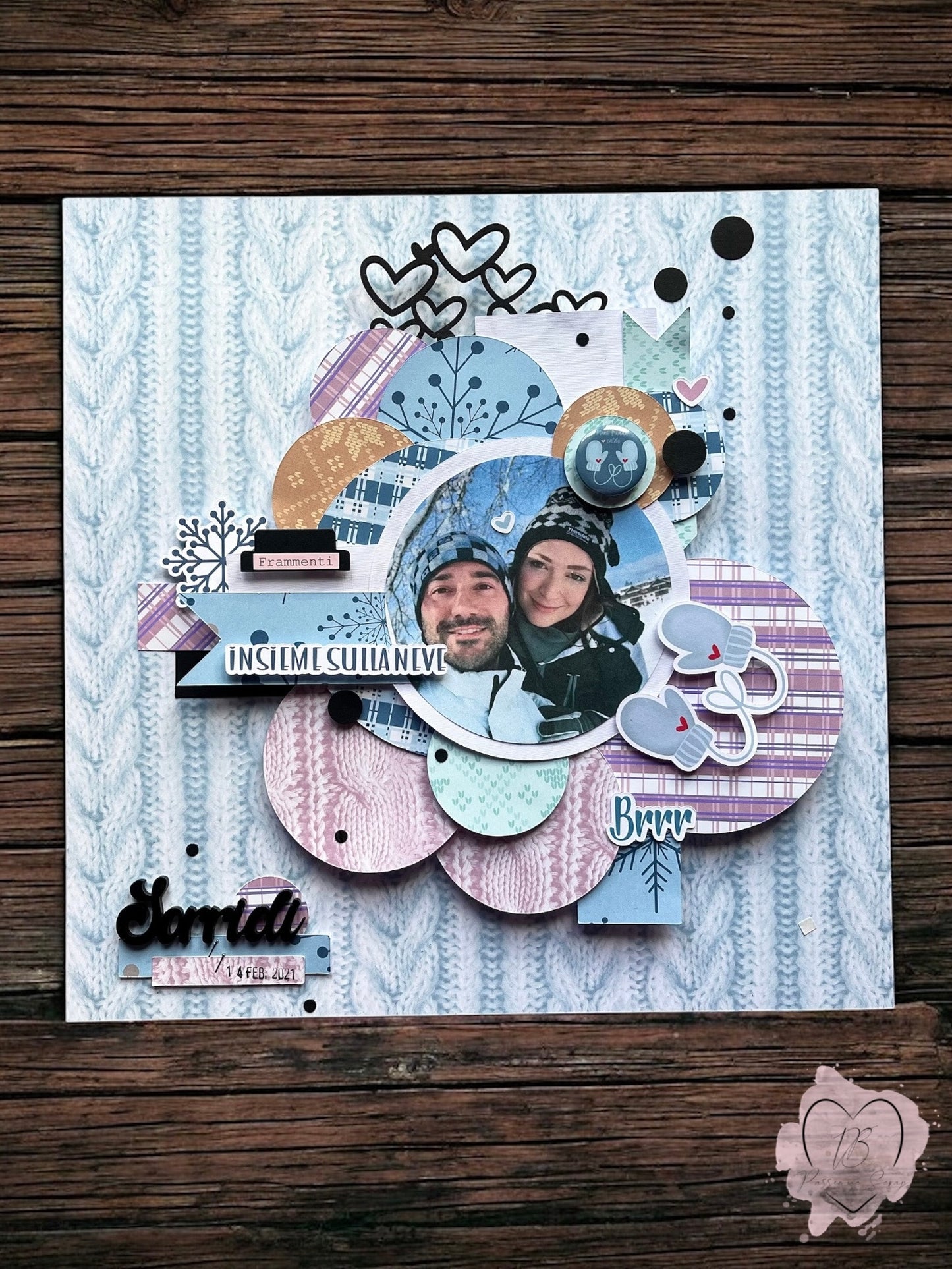 Paper pad 12 x 12" "Magie D'inverno"
