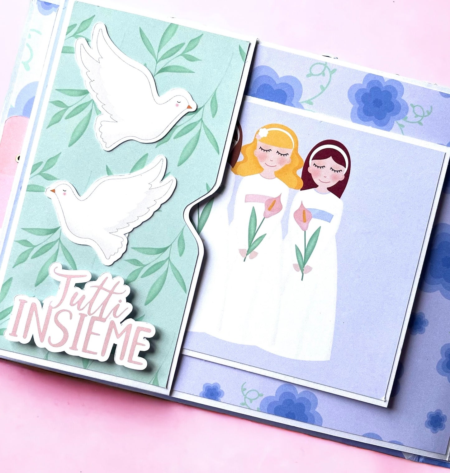 Paper pad 12 x 12" La mia Prima Comunione bimba