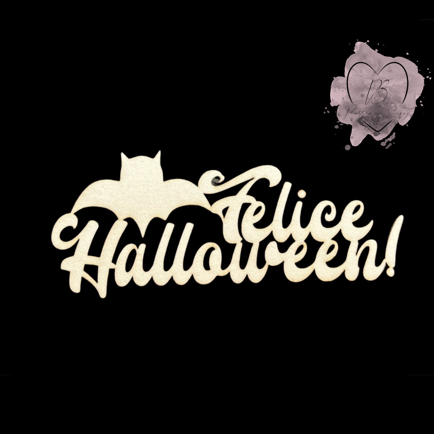 Abbellimento chipboard Halloween