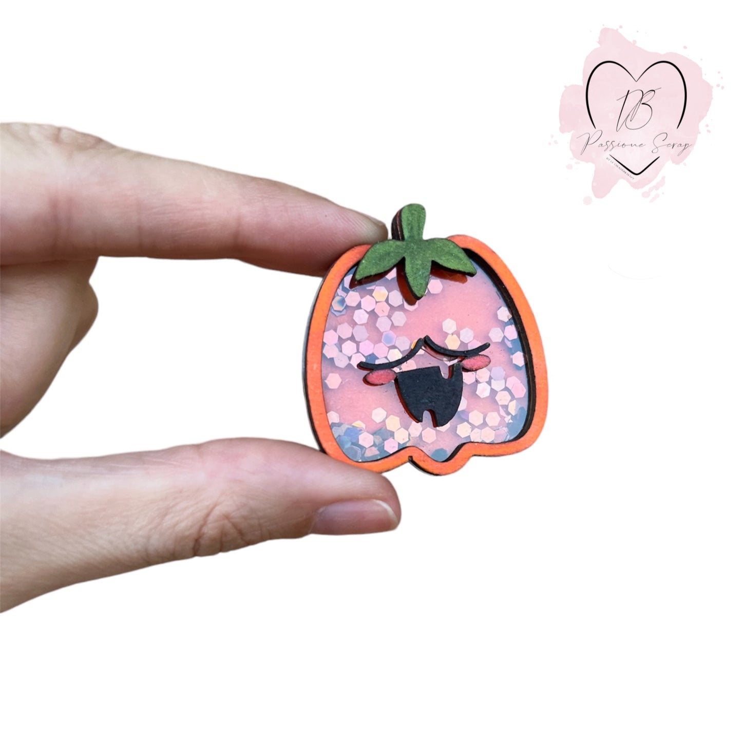 Abbellimento shaker zucchetta Halloween