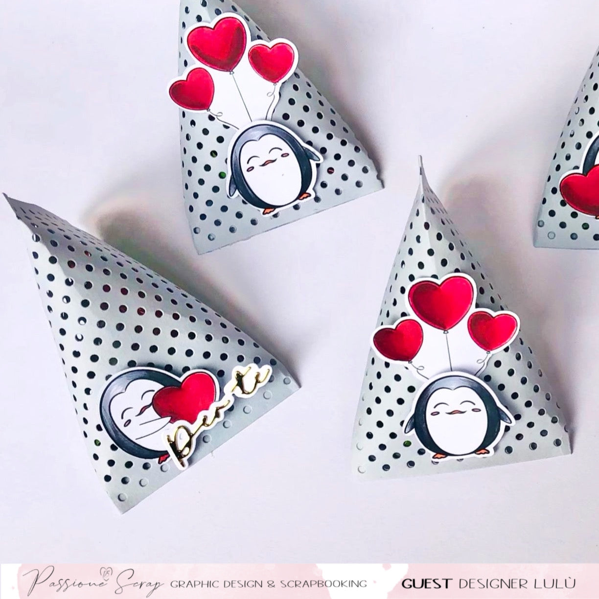 Digi stamps (timbri digitali) da colorare Pinguini C'è amore nell'aria