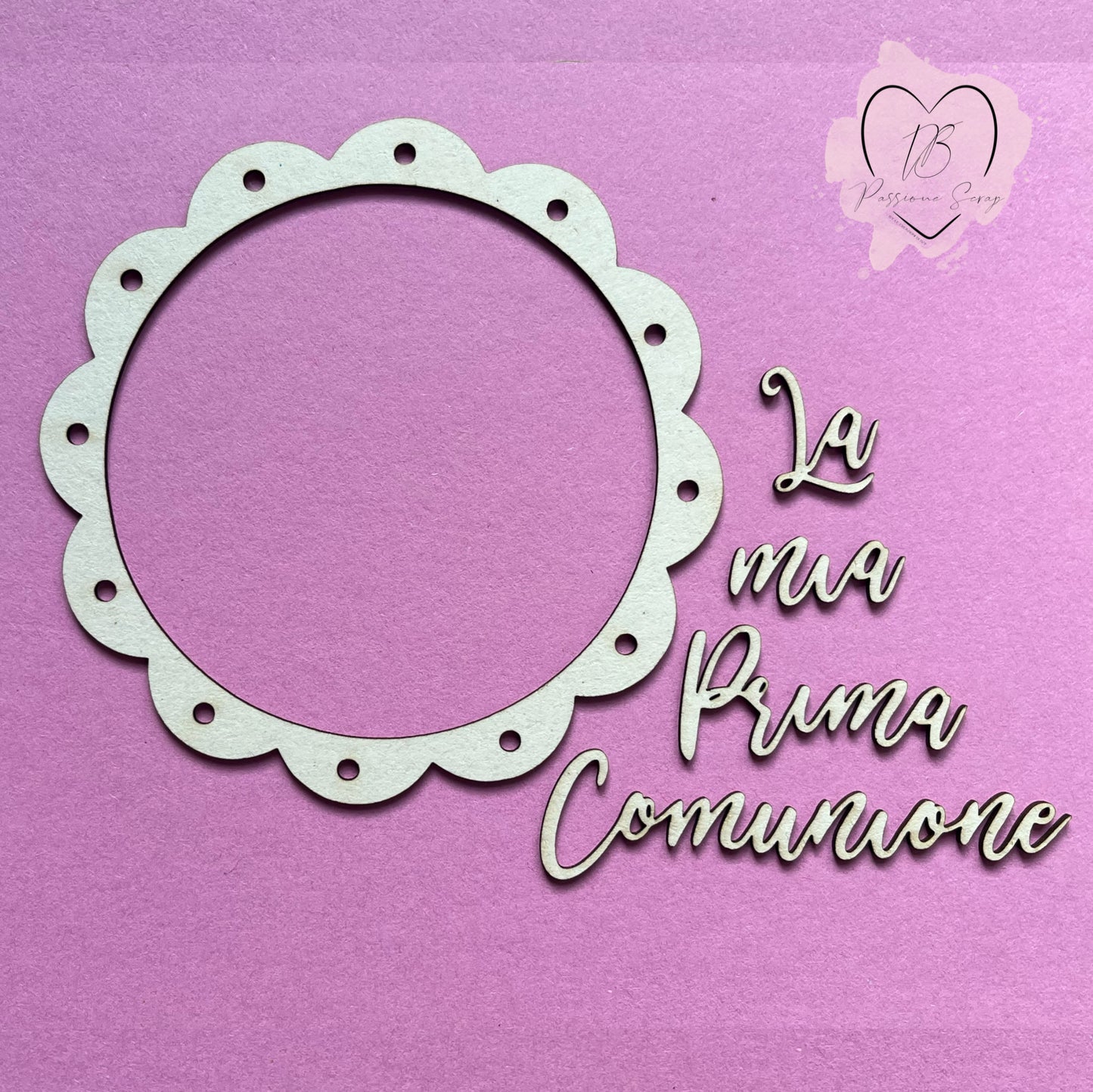 Cornice e frase La mia Prima Comunione