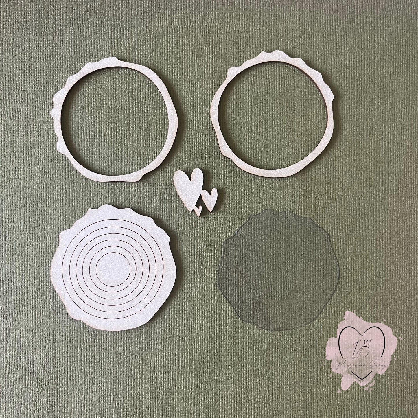 Abbellimento chipboard shaker mini Vita da campeggio