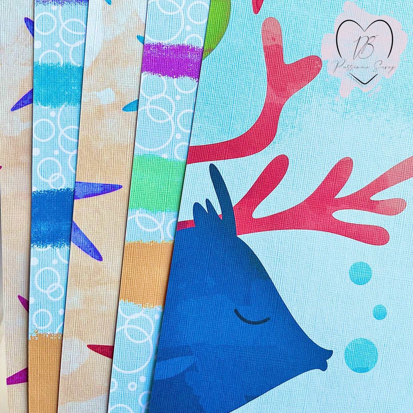 Fogli A4 tramati effetto lino "Tutti al Mare"