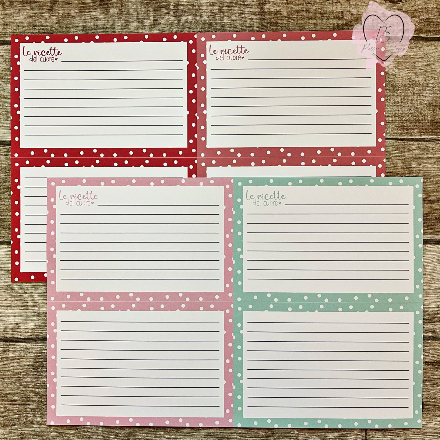 Schede "Le ricette del cuore"