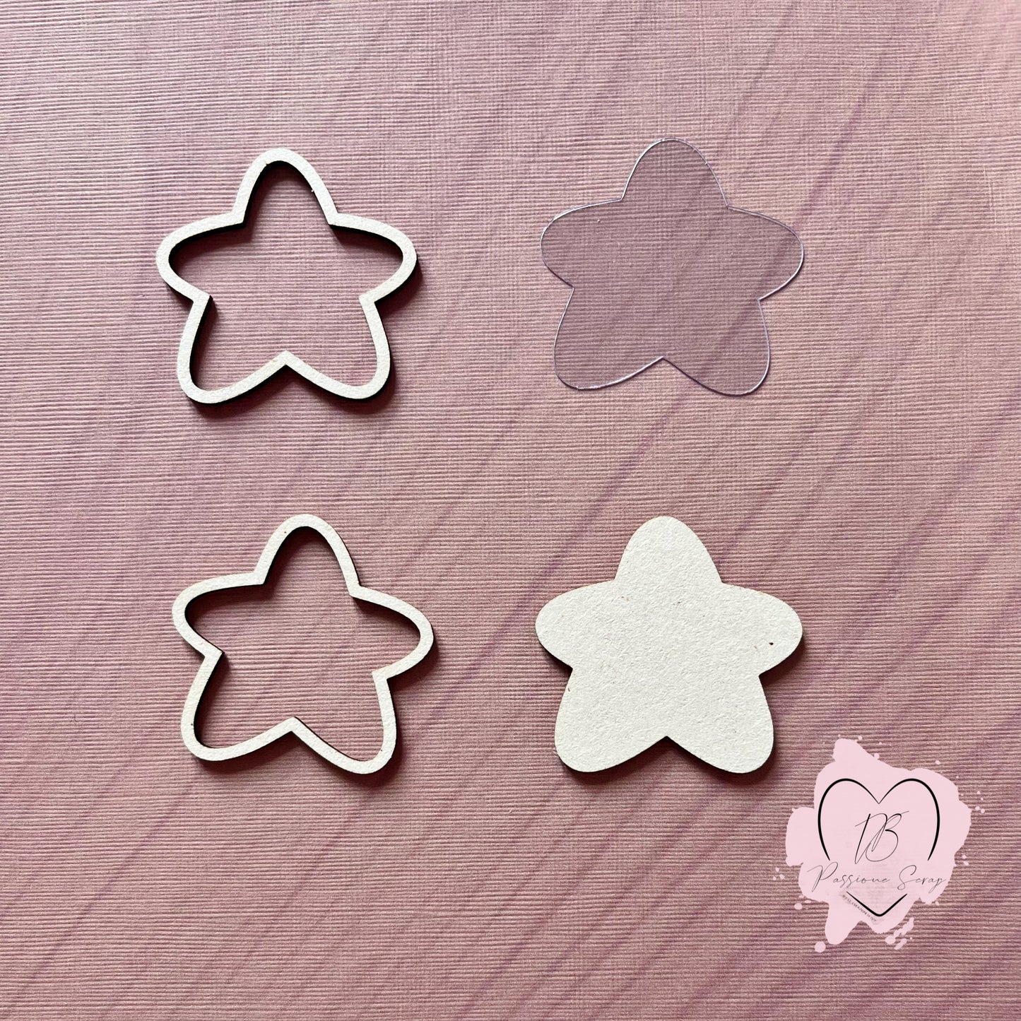 Shaker stella e luna + elementi decorativi " Un mondo di coccole"