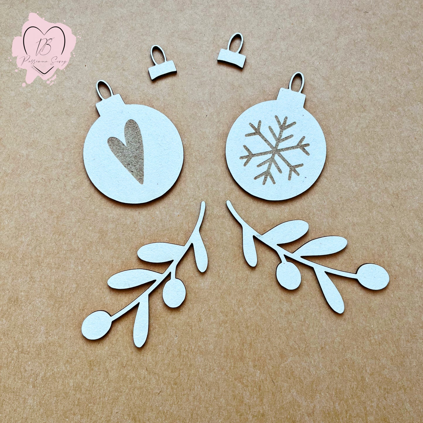 Chipboard set 3 Le Gioie di Natale