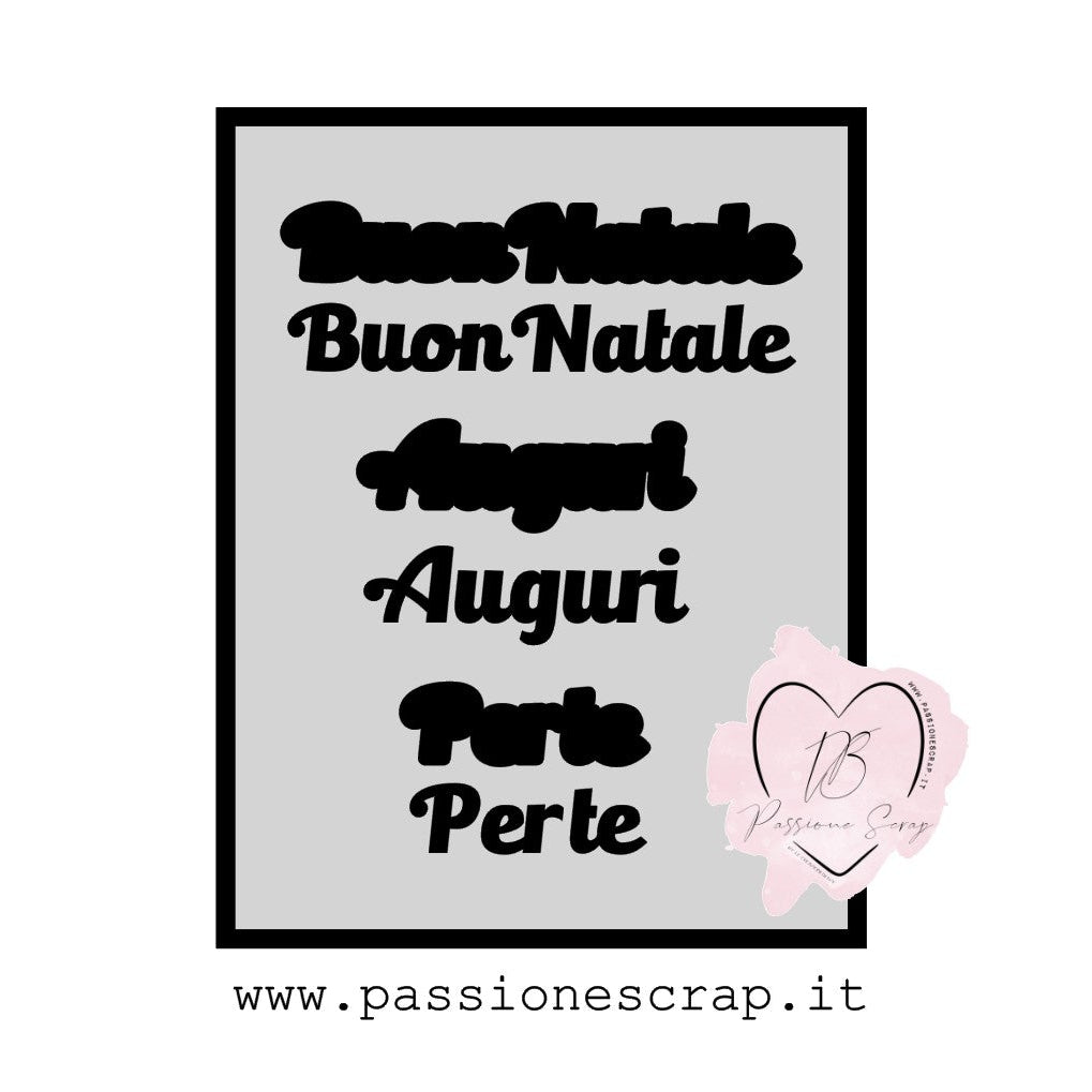 Stencil Le gioie di Natale