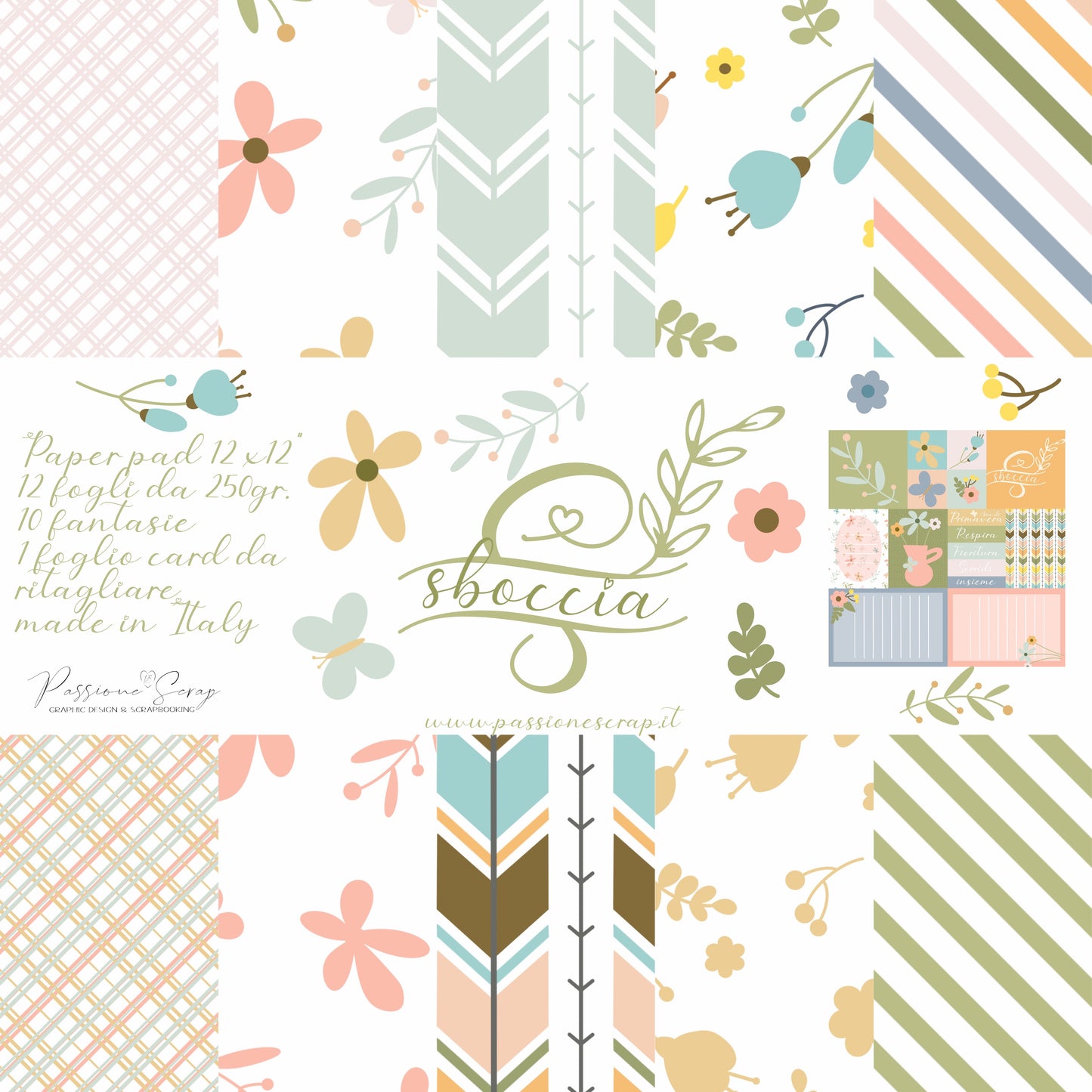 Paper Pad 12 x 12" Sboccia