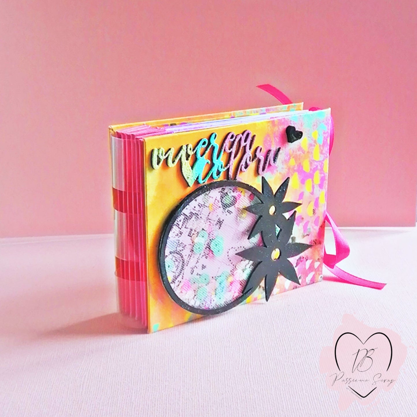 Chipboard "vivere a colori" spots of color