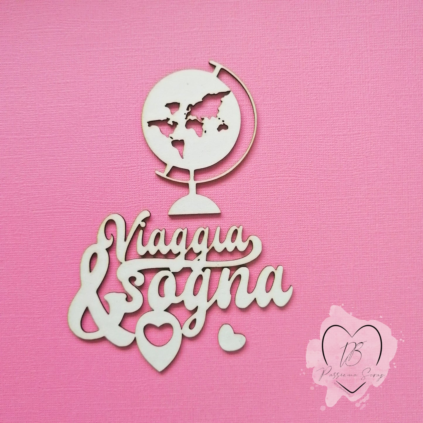 Chipboard elementi decorativi Viaggia & Sogna-Gira Mondo