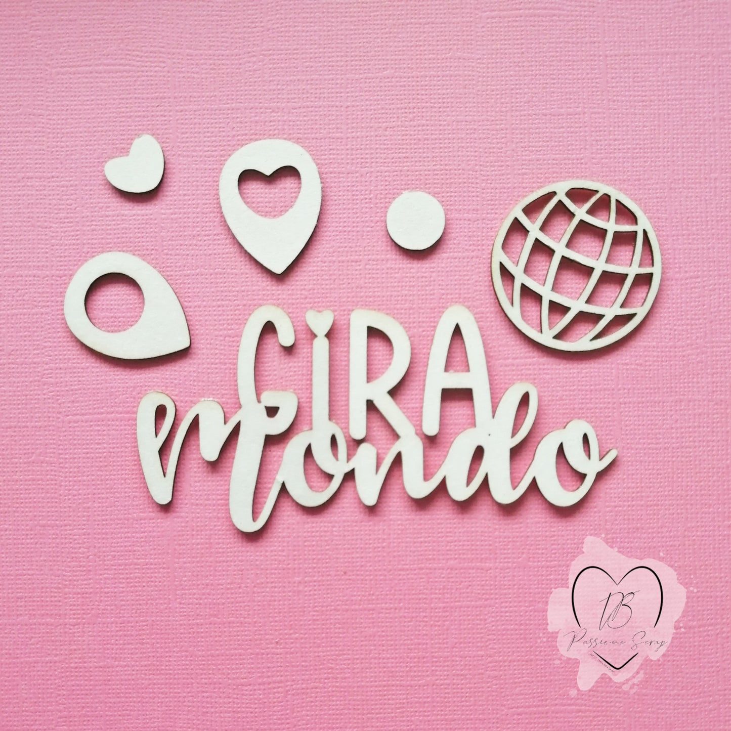 Chipboard elementi decorativi Gira Mondo