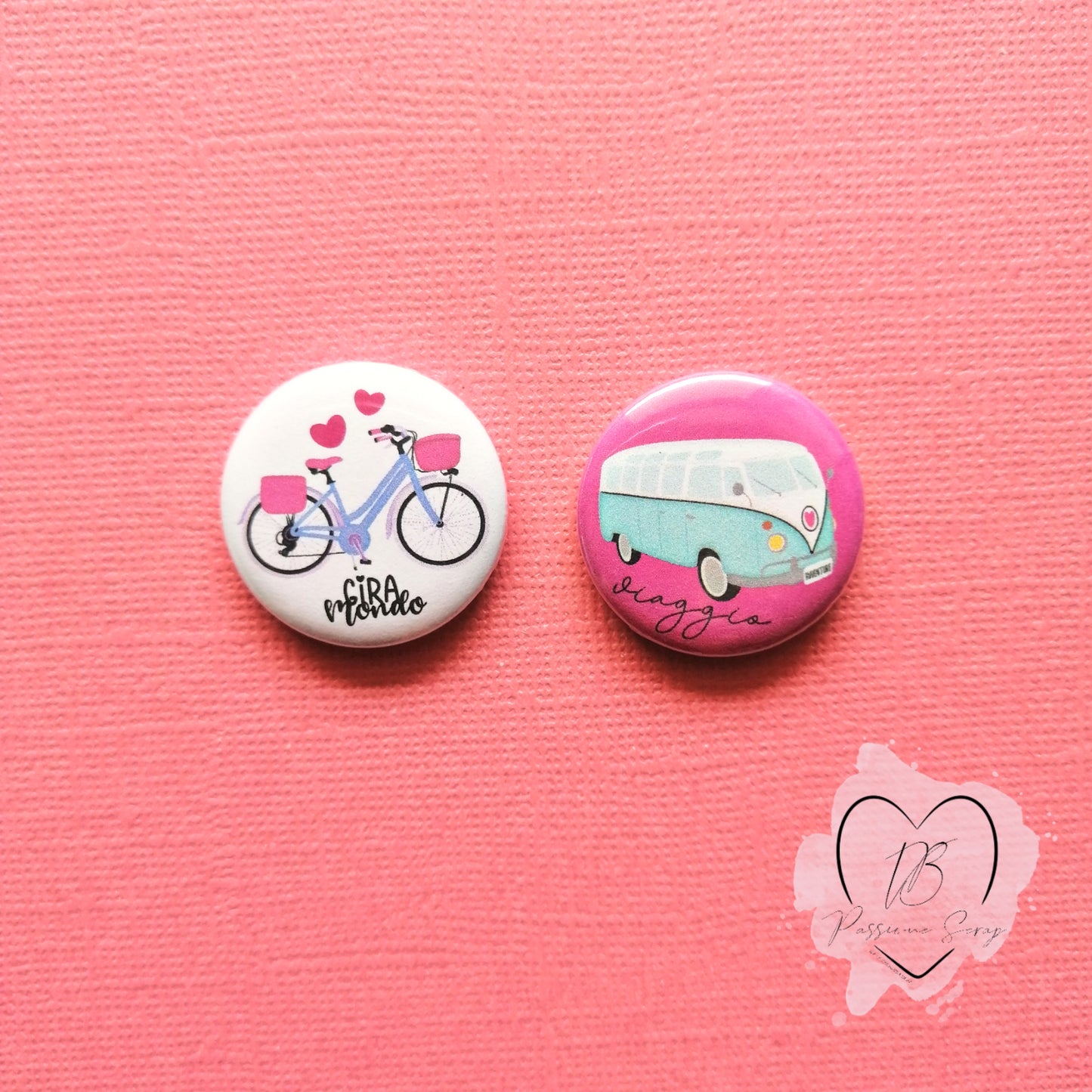 Buttons 25 mm Gira Mondo 2 pezzi (set N°2)