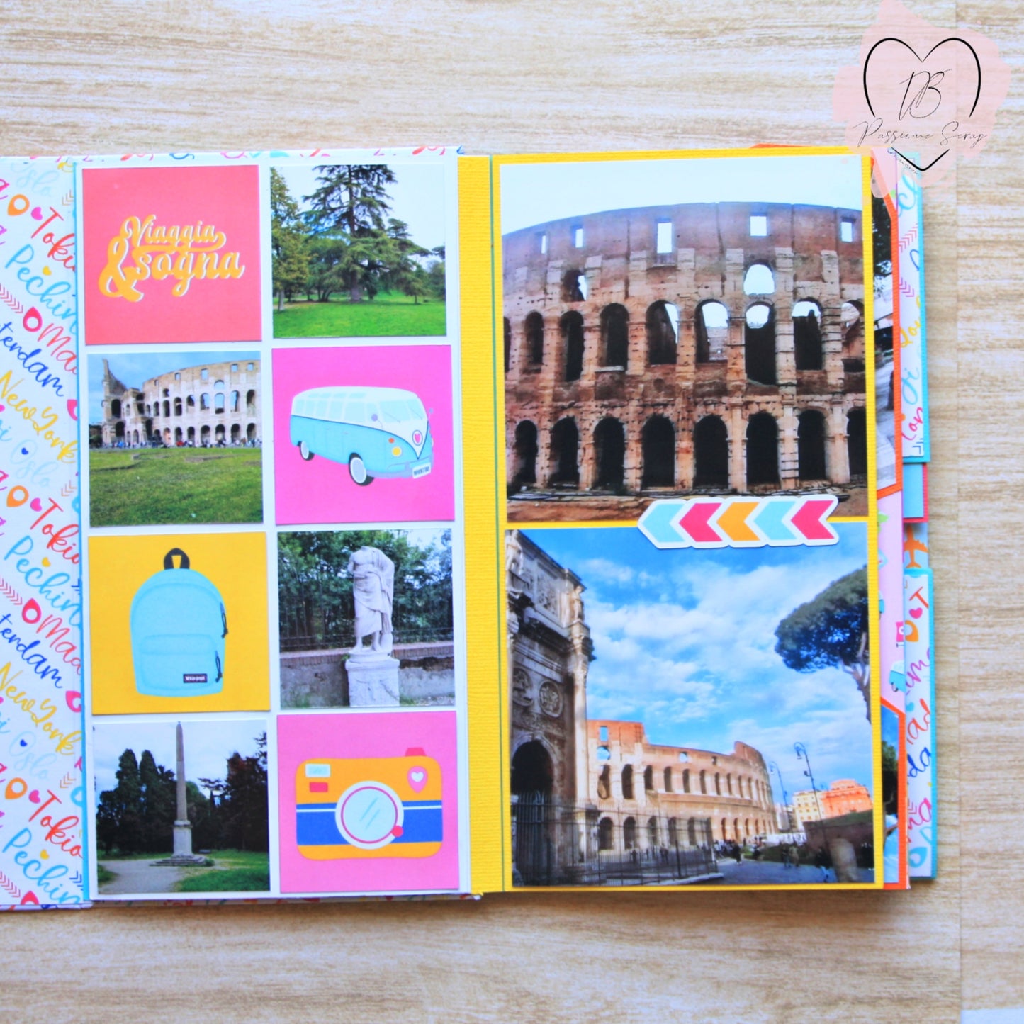 Paper Pad 12 x 12" Gira Mondo (tema viaggi)