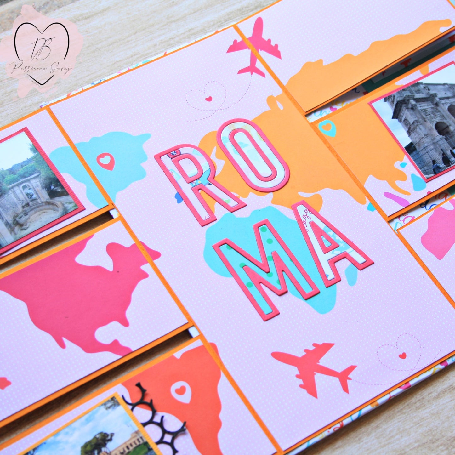Paper Pad 12 x 12" Gira Mondo (tema viaggi)