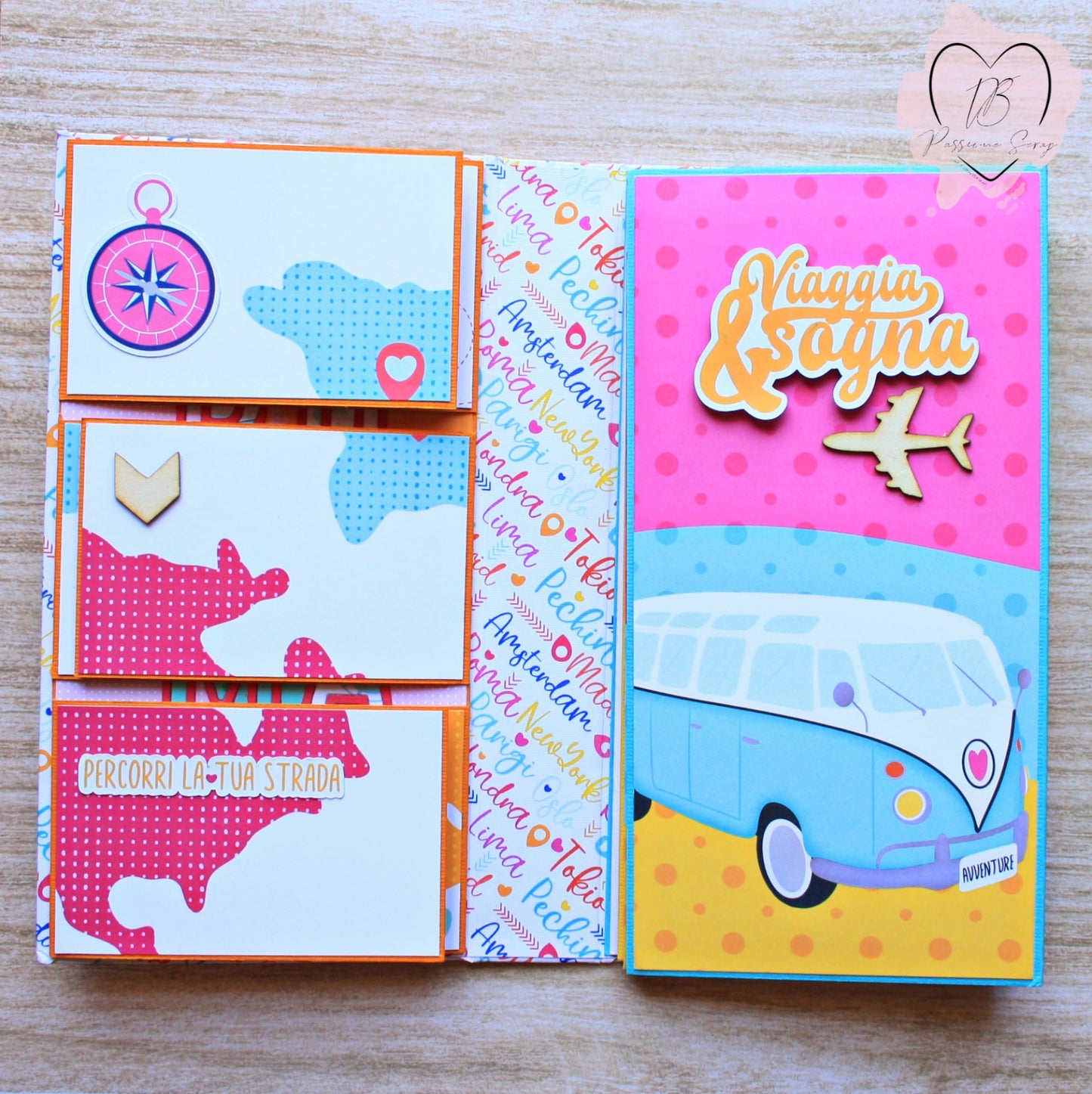Paper Pad 12 x 12" Gira Mondo (tema viaggi)