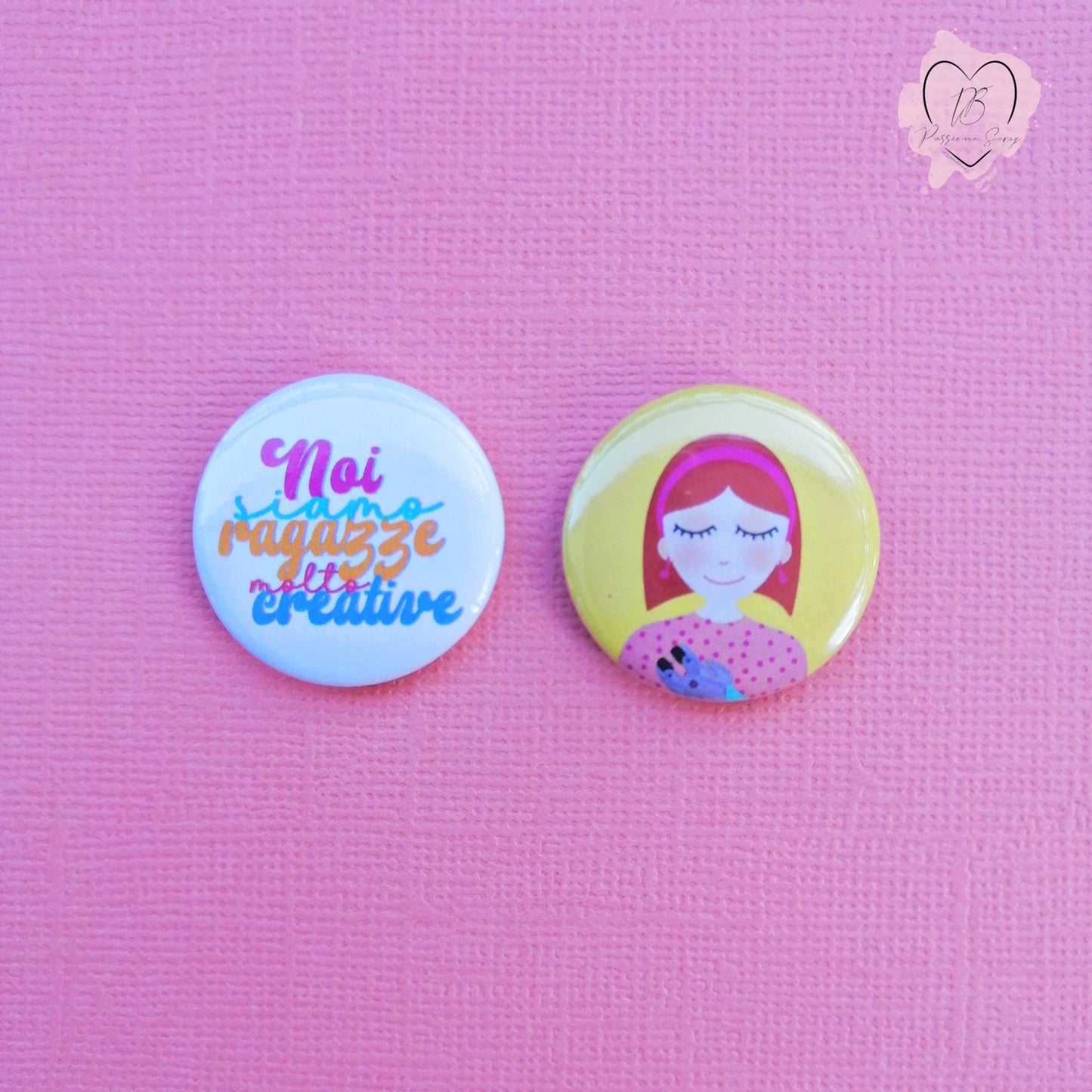 2 Buttons "Amiche di Scrap"