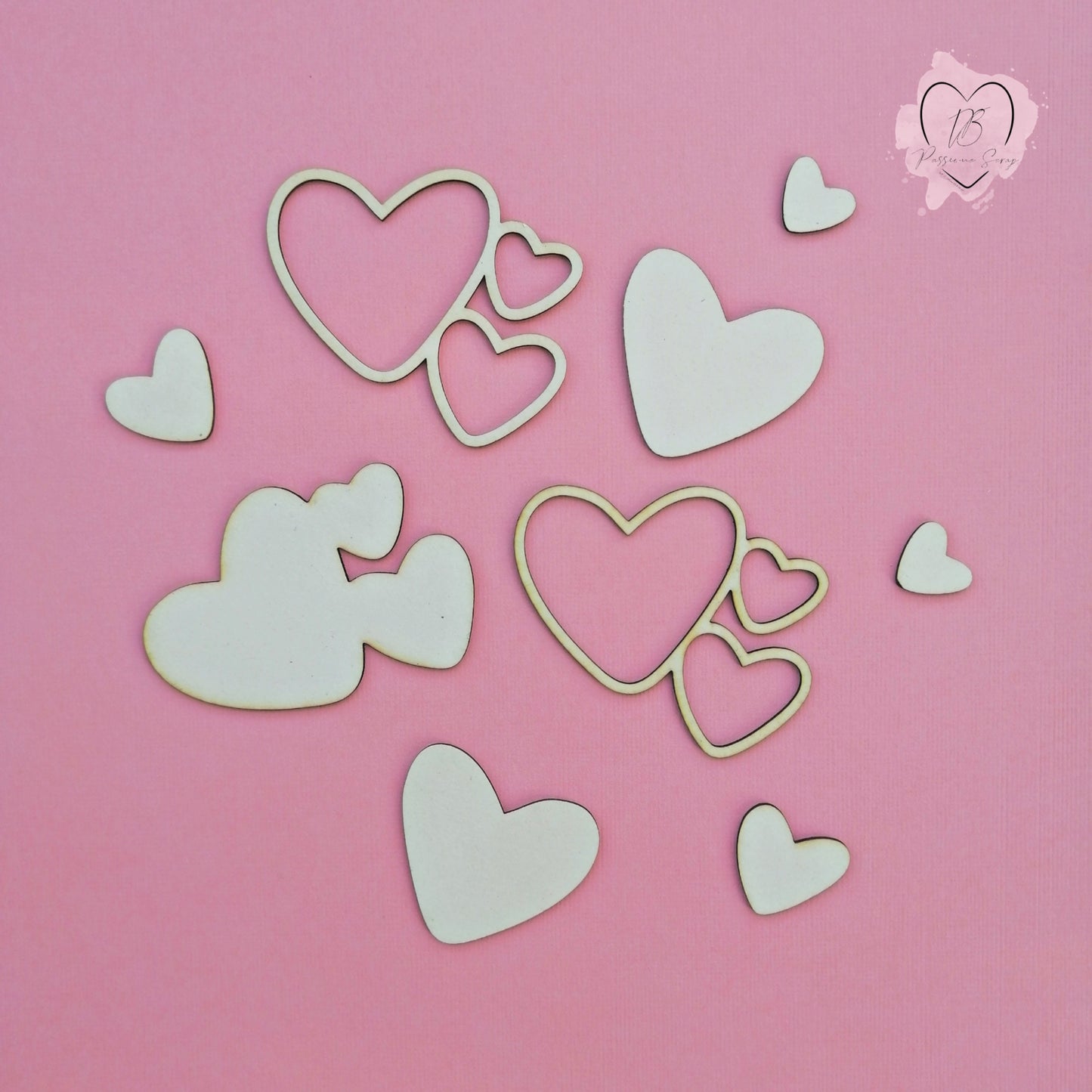 Tris cornici shaker cuore