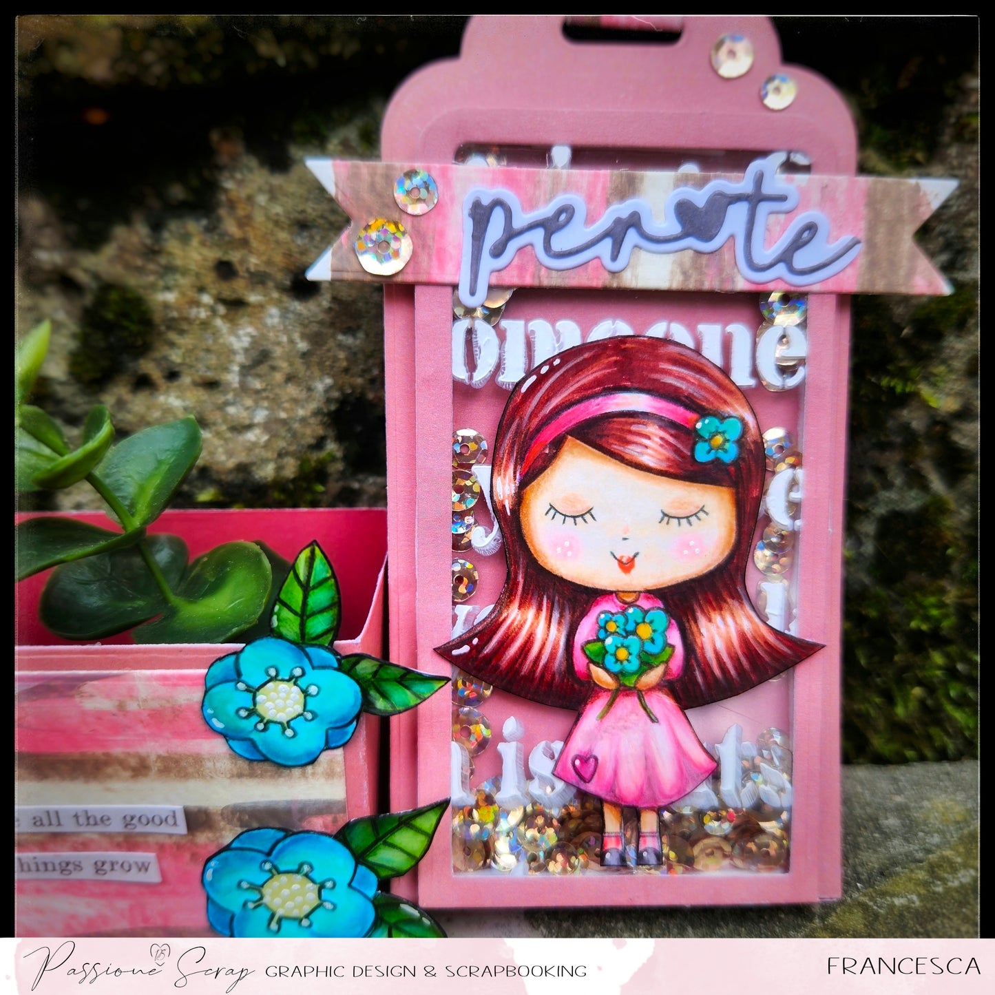 Set di 7 timbri digitali "Primavera time" da colorare