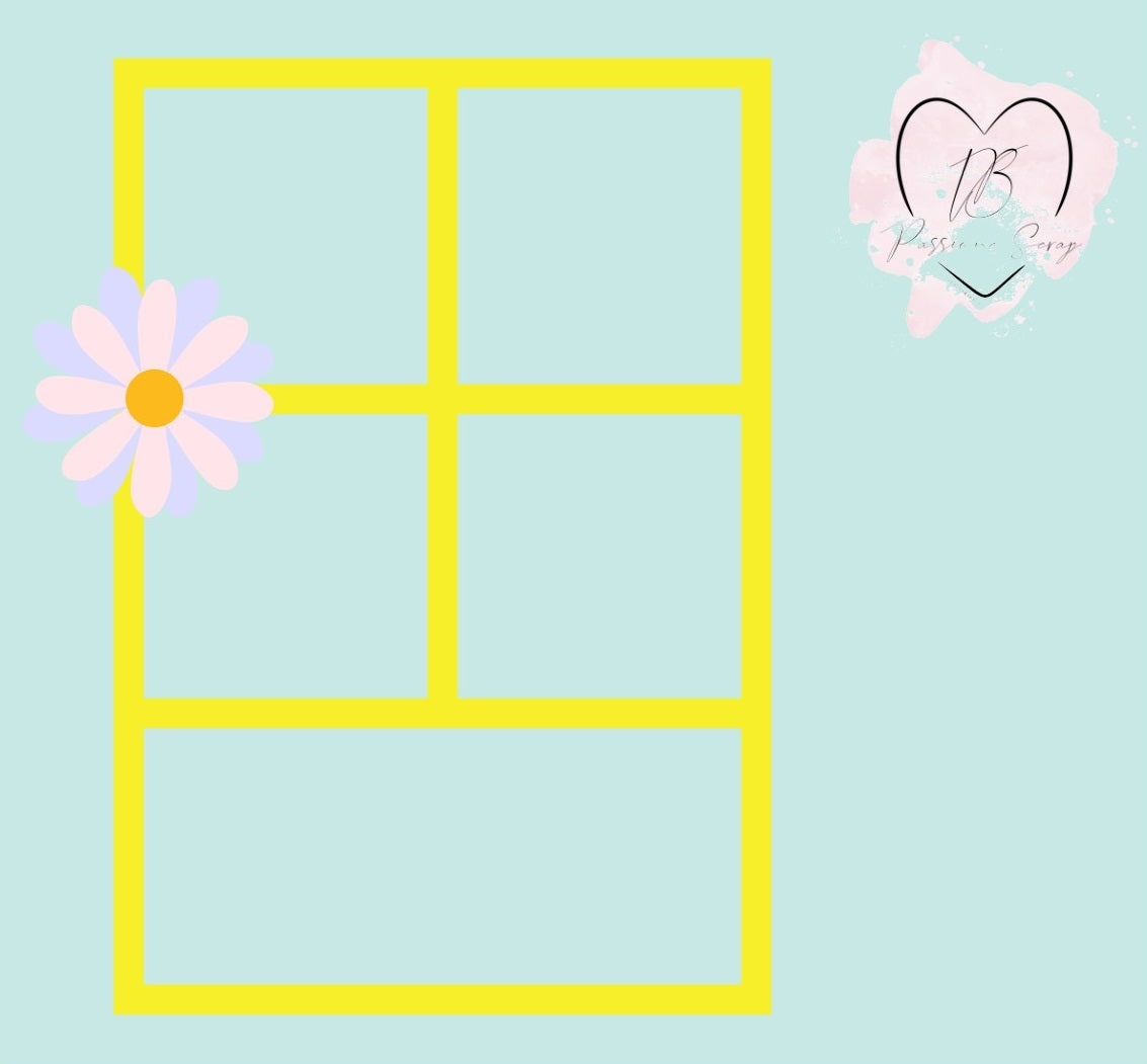 File da taglio cornice card per realizzare cards semplici o Shaker