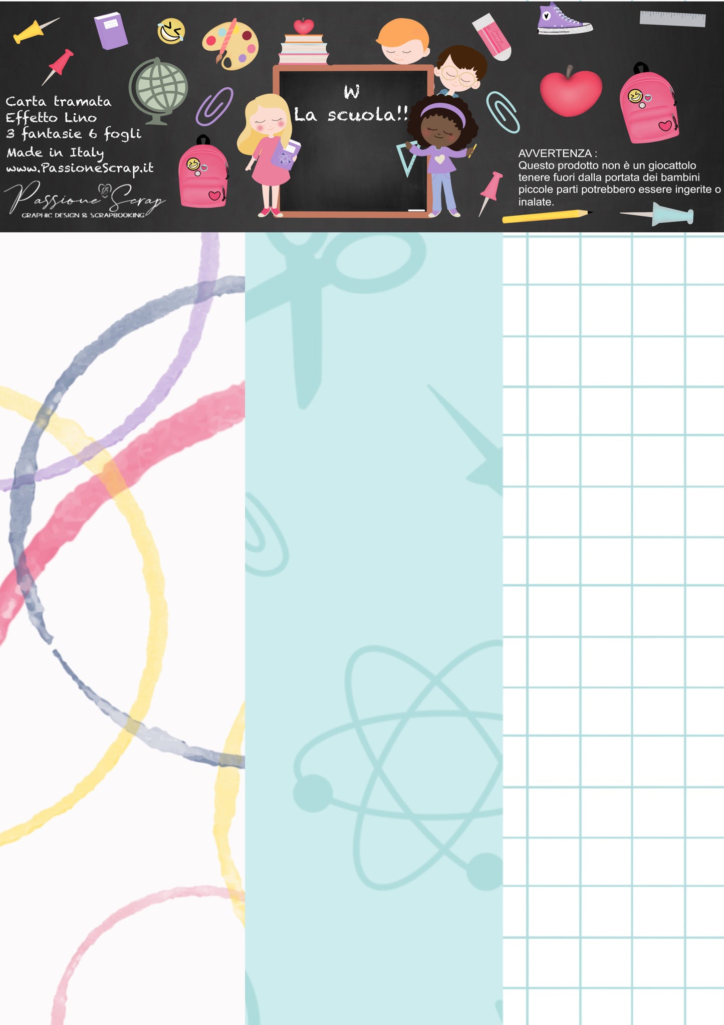 Carta Tramata in A4 effetto lino