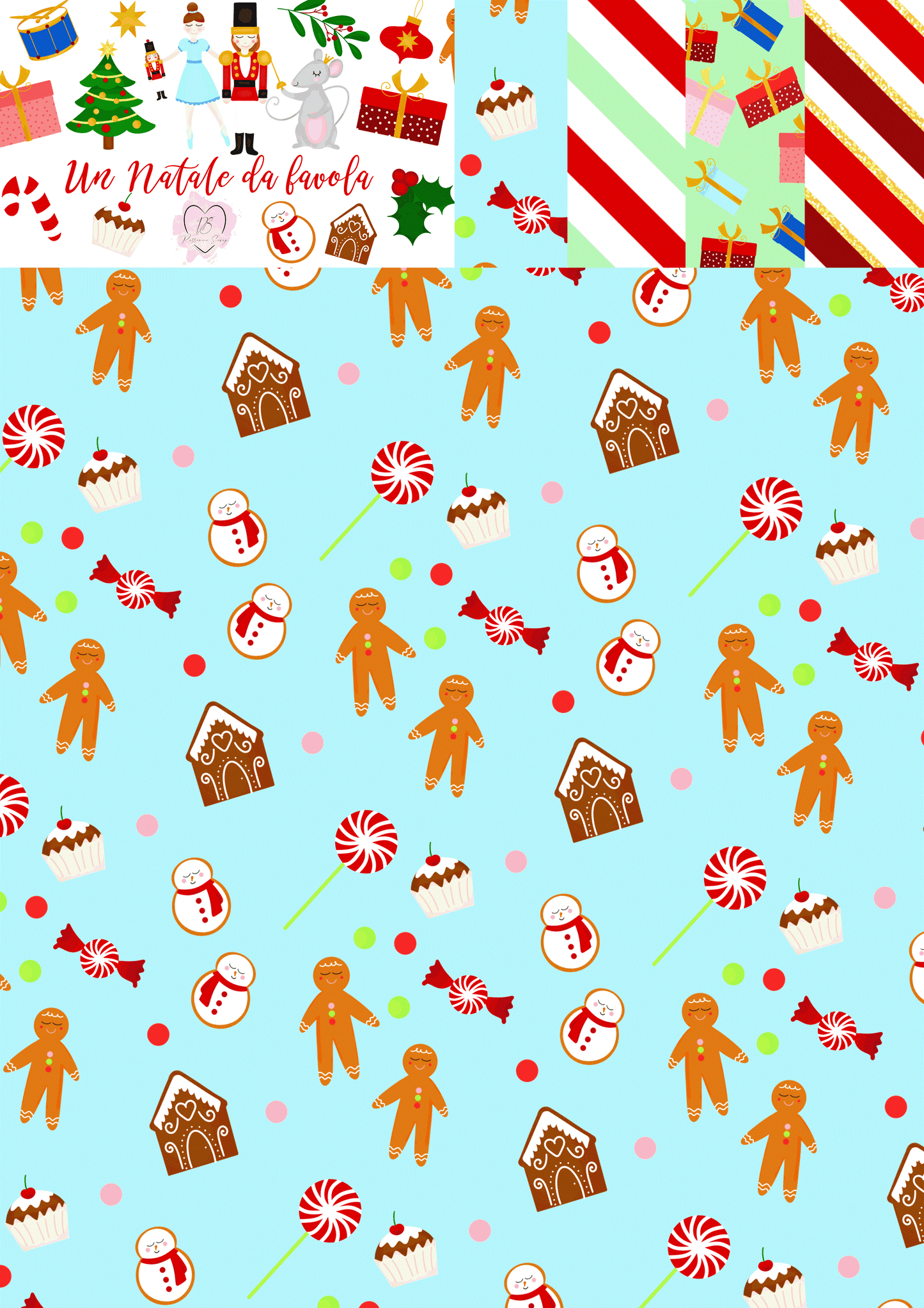 Paper pad carta tramata Effetto lino A4 Un Natale da favola