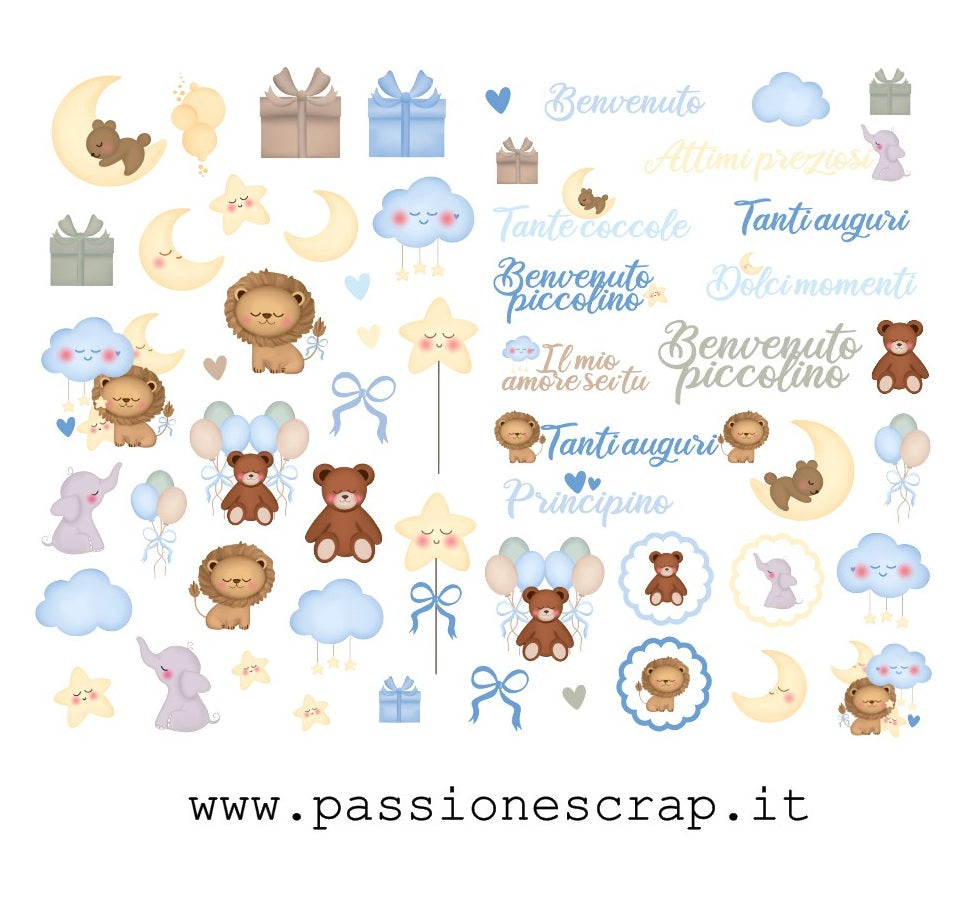 Die cuts "Un mondo di coccole" Bimbo