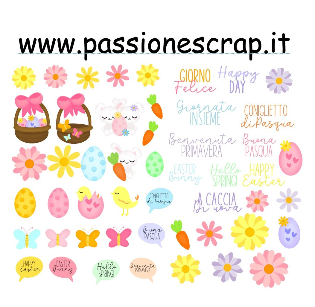 50 Die cuts Pasqua Fiorita