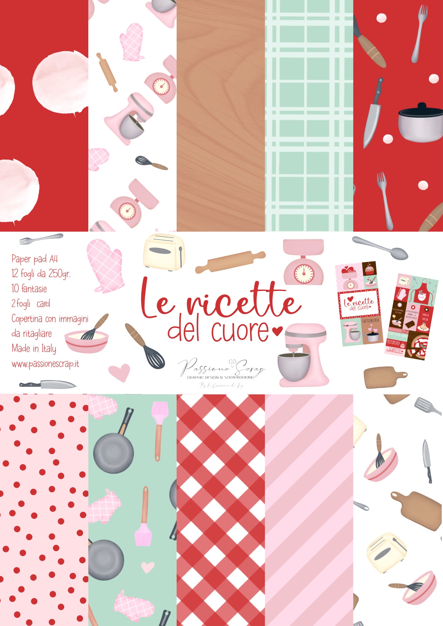 Paper Pad A4 "Le ricette del cuore"