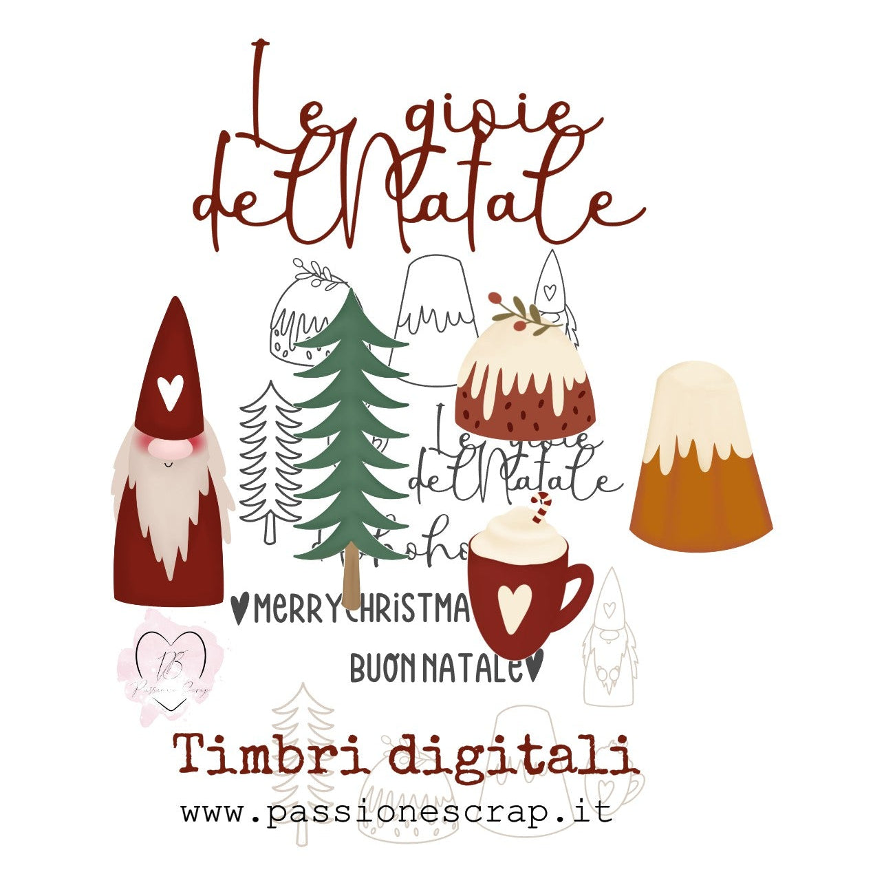 Timbri digitali Le gioie di Natale