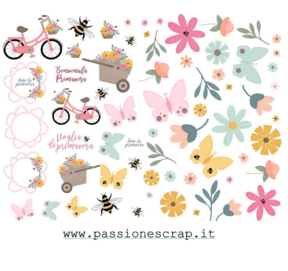 Die cuts "Momenti in fiore"
