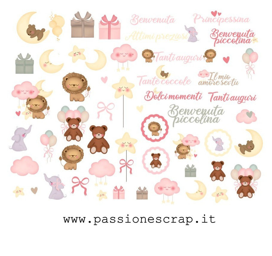 Die cuts "un mondo di coccole"