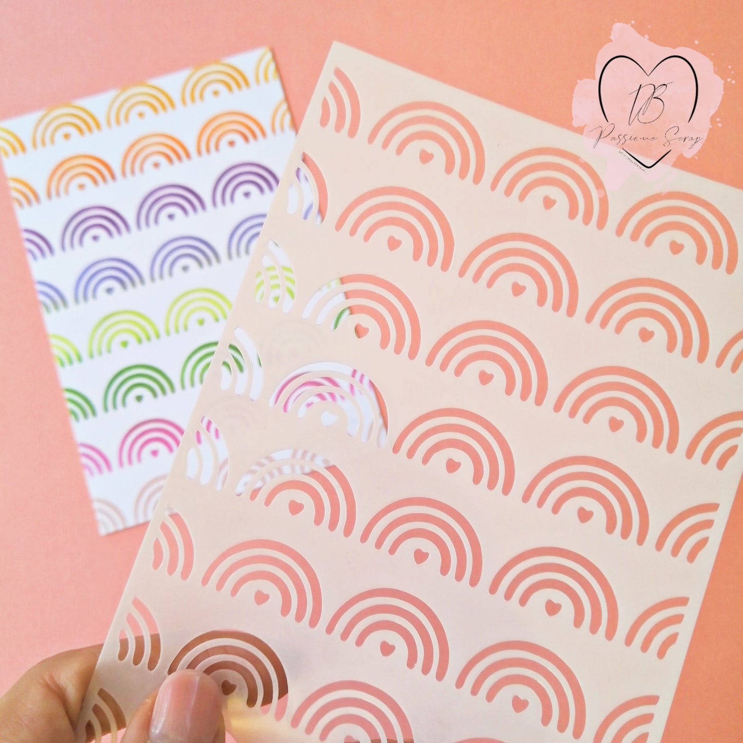 Stencil Arcobaleni "Amiche di Scrap"