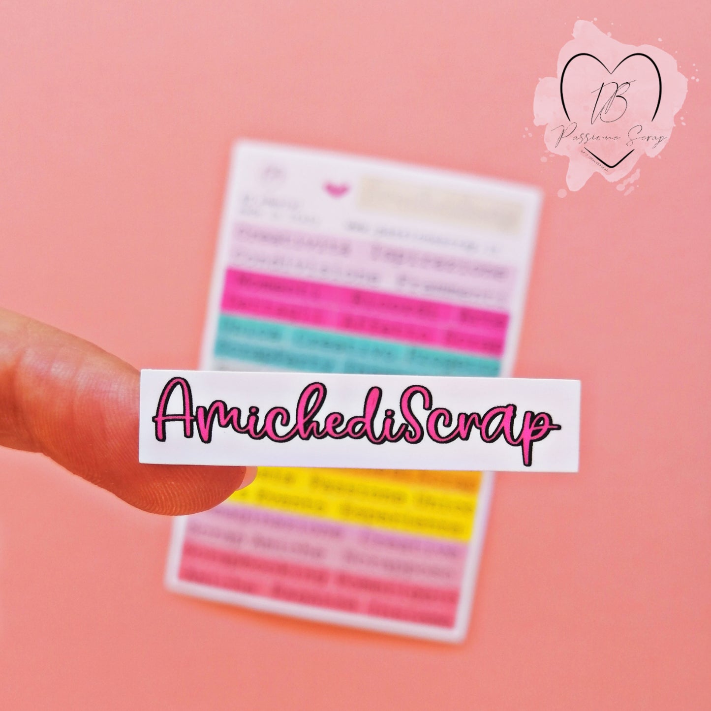 Adesivi in vinile pretagliati "Amiche di Scrap"