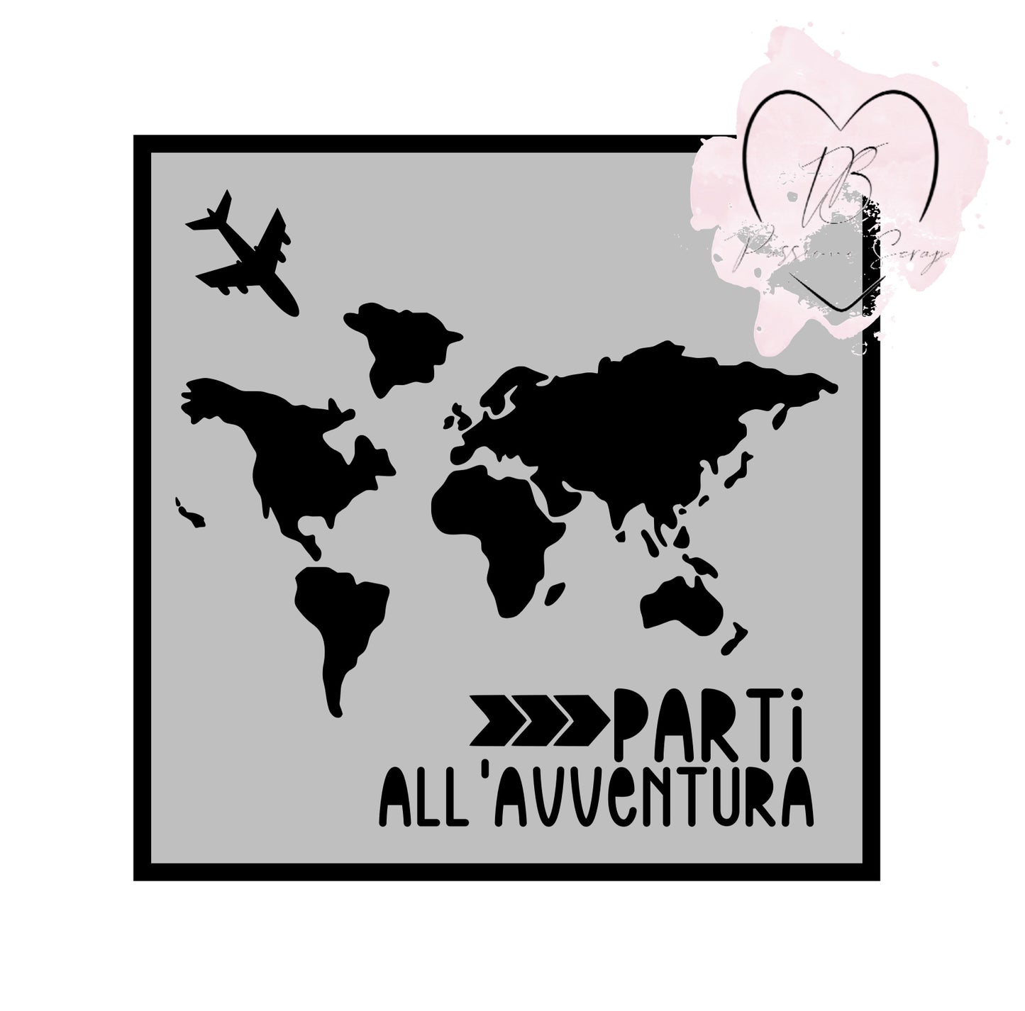 Mini stencil Gira Mondo