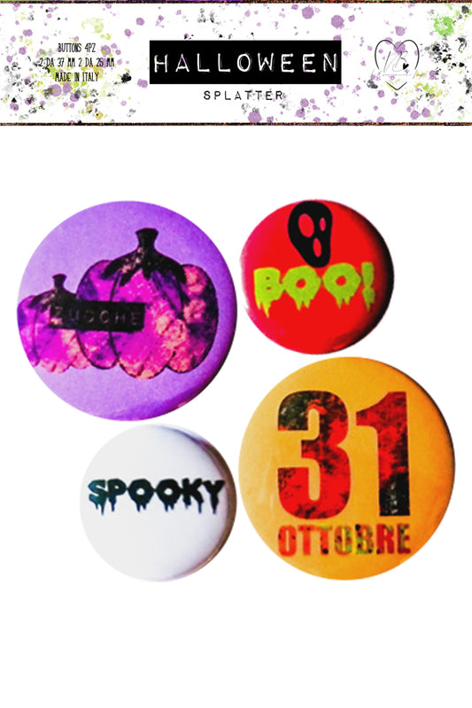 Buttons Halloween Splatter