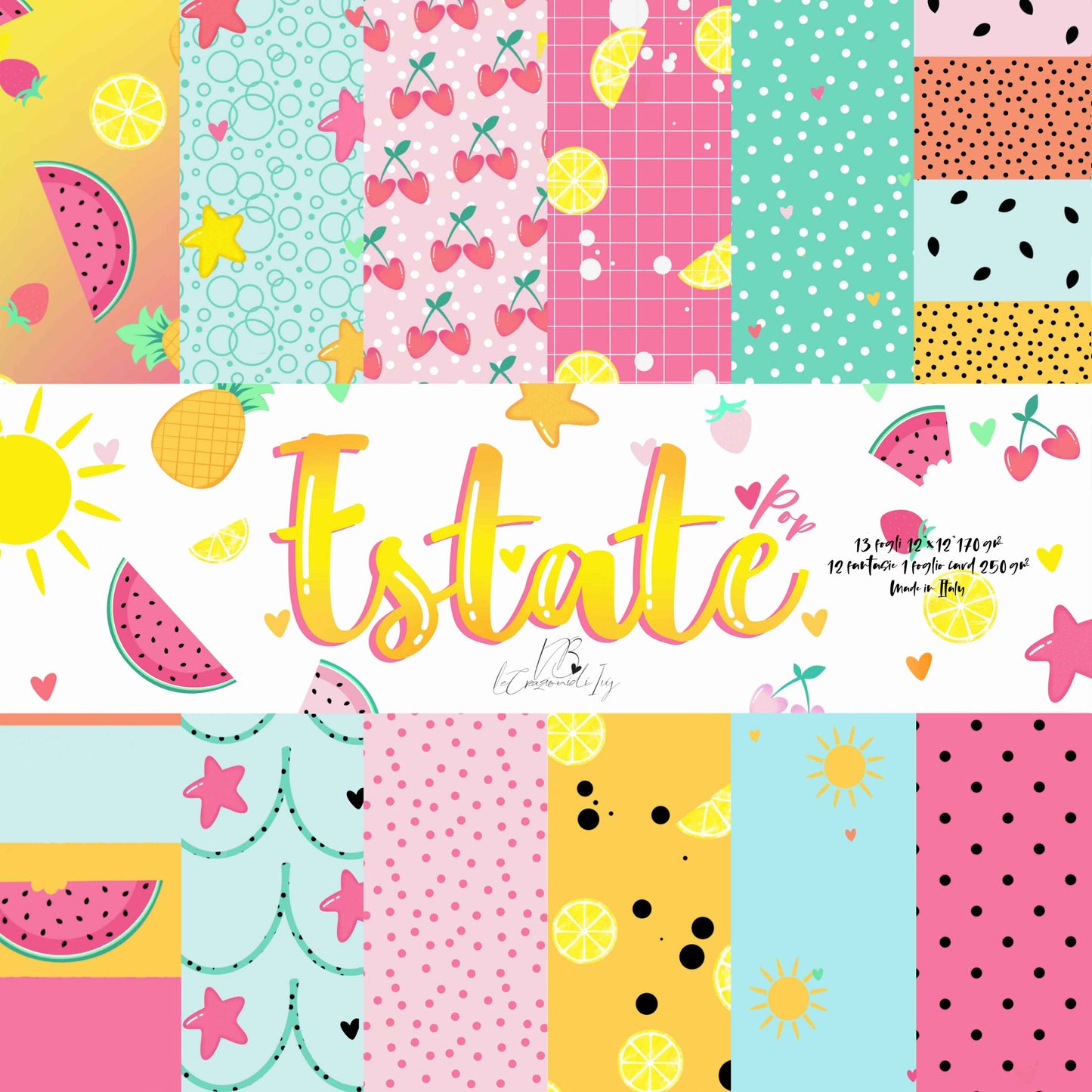 Paper Pad 12 x 12" Estate Pop