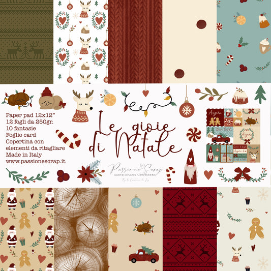Paper pad 12 x12 Le gioie di Natale