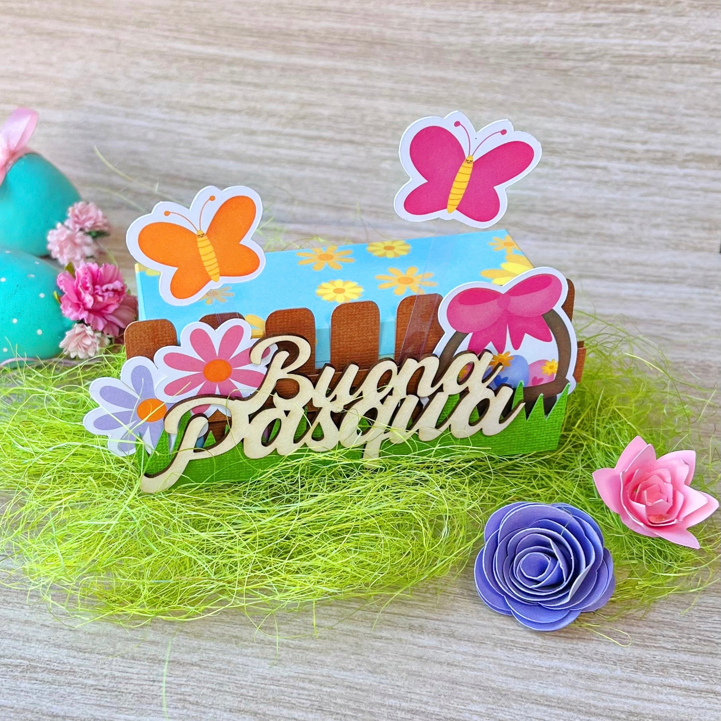 Paper pad 12 x12" "Pasqua fiorira"