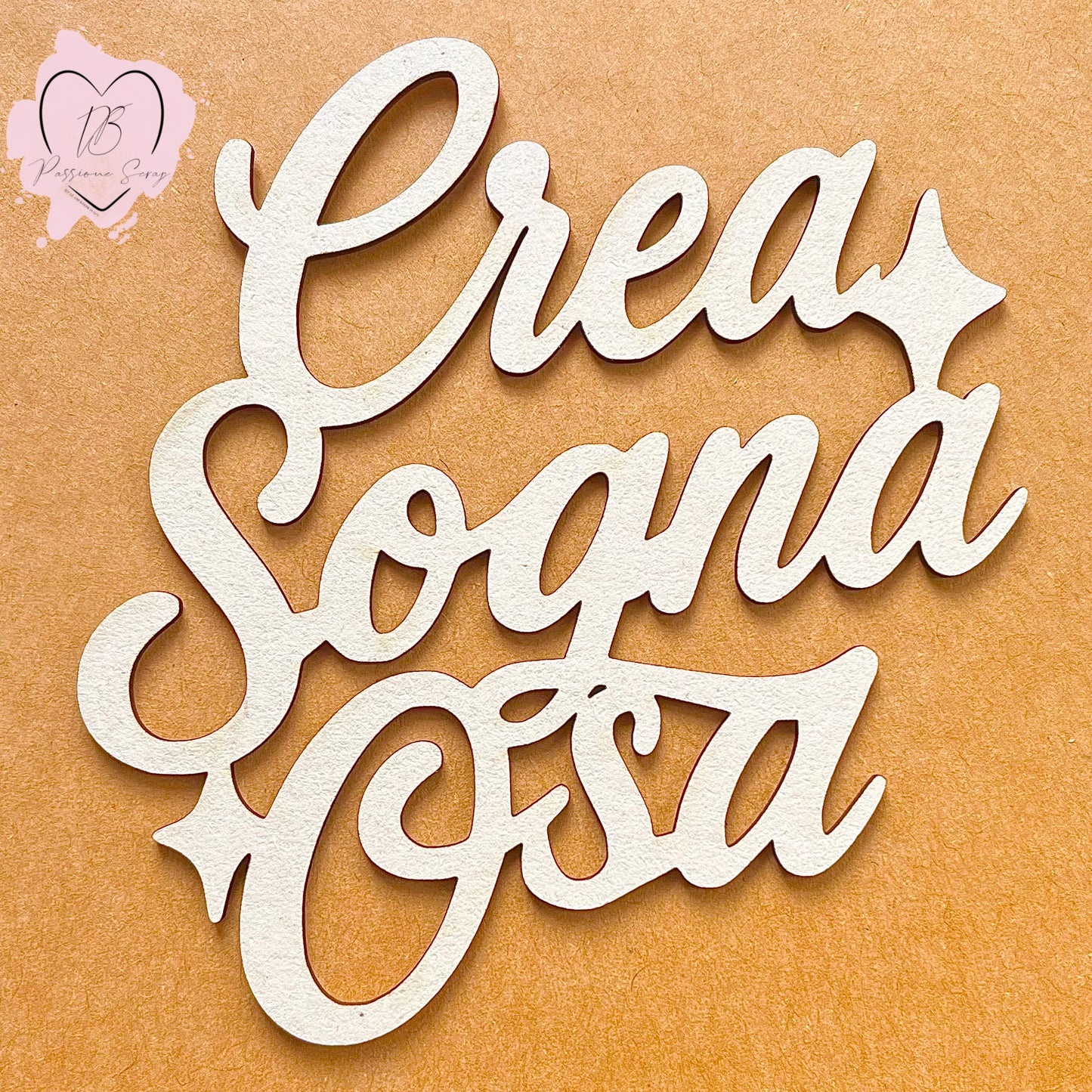 Chipboard Frase in diversi colori