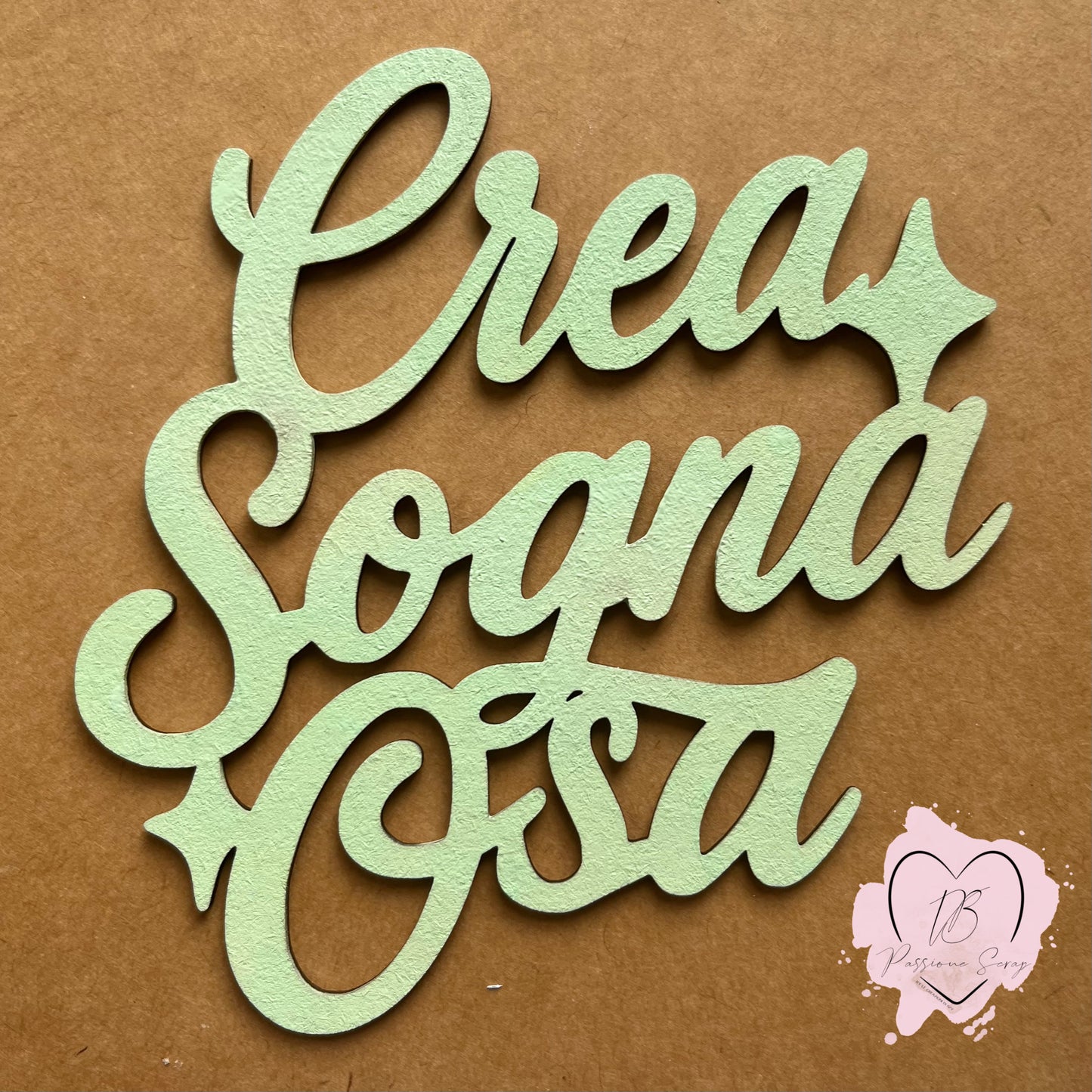 Chipboard Frase in diversi colori
