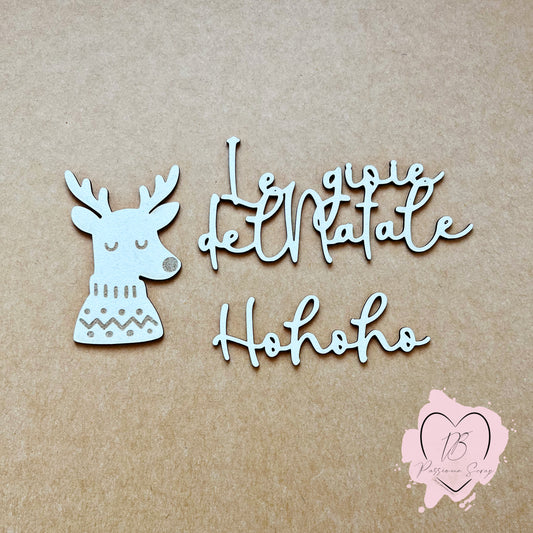 Chipboard set 1 Le gioie di Natale