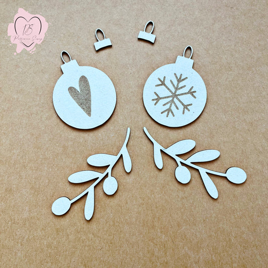 Chipboard set 3 Le Gioie di Natale