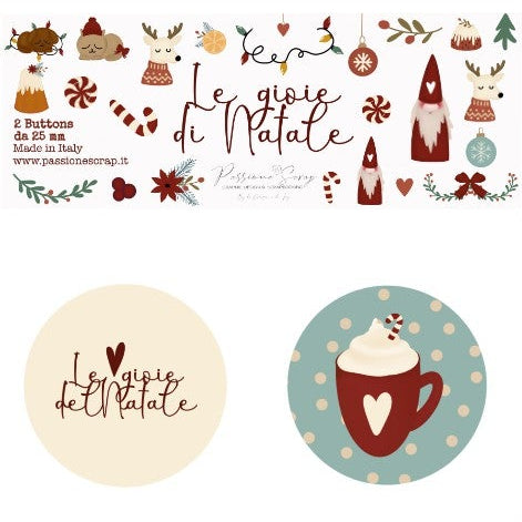 Buttons Le gioie di Natale