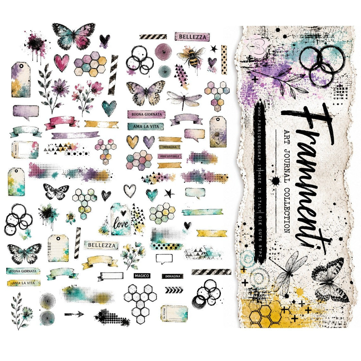 Die cuts set1 Frammenti