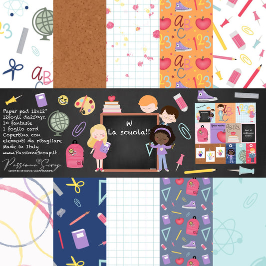Paper pad A4 "W la scuola!!"