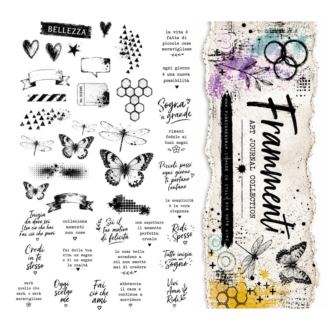 Die cuts set 2 Frammenti