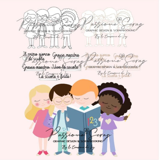 Timbri digitali "W la scuola!!"