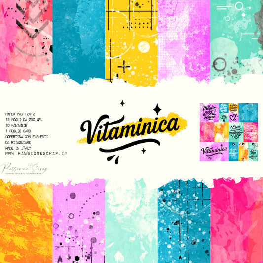 Paper Pad 12 x 12" "Vitaminica"